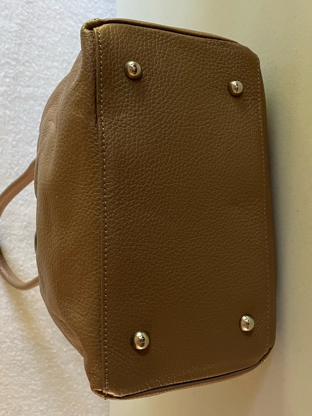 🔥 NWT Brown Pebbled Italian Leather Shoulder Bag Yes Accessories Tassel Hobo - Picture 7 of 14